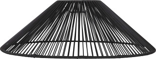 STAR Trading Lampenschirm Vide outdoor schwarz 58cm