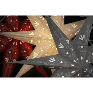 STAR Trading Stern Papier Metasol 70cm creme innen