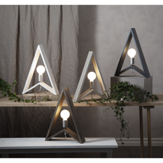 STAR Trading Holzlampe KIL 48cm weiß