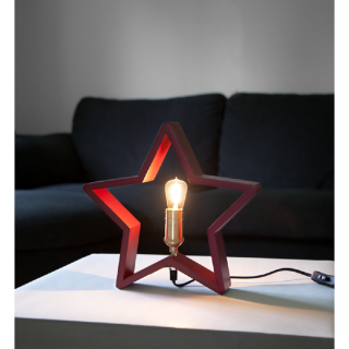 STAR Trading Holzstern LYSeKIL 30cm rot