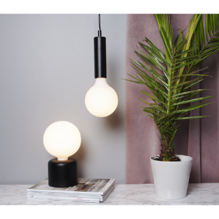 STAR Trading Leuchte Glans 10cm E27 m. Schalter schwarz
