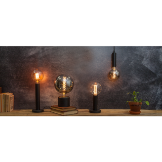 STAR Trading Leuchte Glans 10cm E27 m. Schalter schwarz