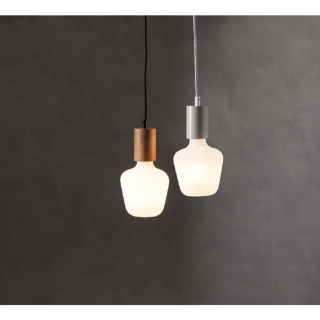 STAR Trading Lampenfassung Holz E27 Textilkabel 3,5m natur