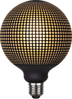 STAR Trading LED-E27 Globelampe G125 2700K 4W 100lm Graphic Dot