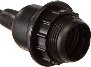 STAR Trading Lampenfassung E27 outdoor 5m schwarz