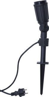 STAR Trading Lampenfassung E27 outdoor/Erdspieß 5m schwarz