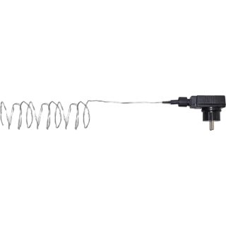 STAR Trading LED-Lichterkette Dew Drops outdoor 200 BS ww/silber