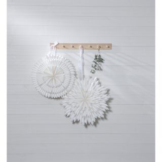 STAR Trading Stern Papier Frost 50cm weiß innen ohne Beleuchtung