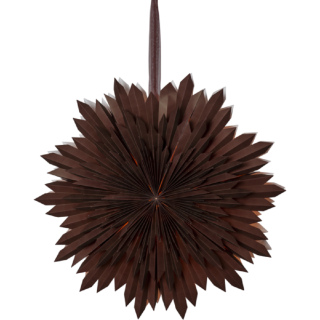 STAR Trading Stern Papier Ice 50cm braun innen ohne Beleuchtung