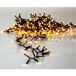 STAR Trading LED-Cluster-Lichterkette 1200 BS ww/schwarz außen