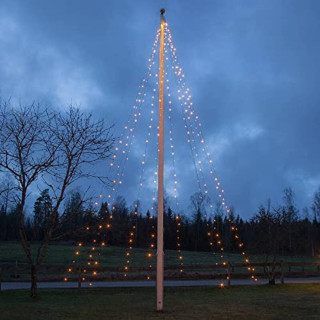 STAR Trading LED-Lichterkette Quick Lights 7m, Fahnenmasten od Bäume, außen