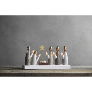 STAR Trading Leuchter Holz Krubba/Krippe 5 BS
