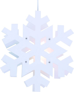 STAR Trading Schneeflocke Arctica 35cm weiß innen