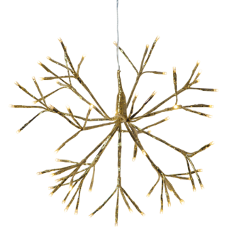 STAR Trading LED-Stern Firework zum Hängen 64 BS ww/gold