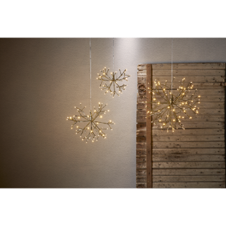 STAR Trading LED-Stern Firework zum Hängen 64 BS ww/gold