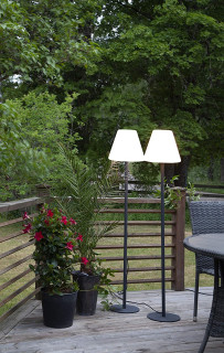 STAR Trading LED-Gartenlampe Gardenlight Kreta 150cm weiß/grau IP65
