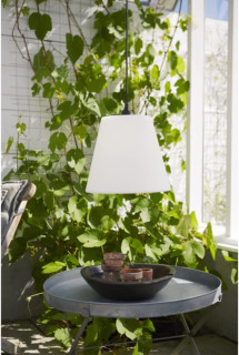STAR Trading Lampenschirm Kreta outdoor 35cm weiß, außen