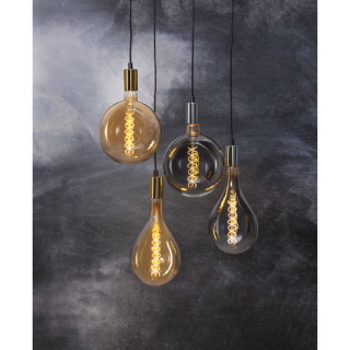 STAR Trading LED-E27 Dekolampe 2000K 6W 230lm bernstein