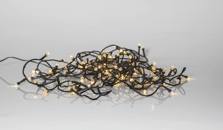 STAR Trading LED-Lichterkette 100 BS Timer warmweiß/schwarz außen