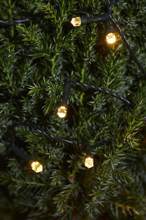 STAR Trading LED-Lichterkette 100 BS Timer warmweiß/schwarz außen