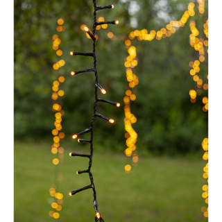 STAR Trading LED-Cluster-Lichterkette 800 BS ww/schwarz außen