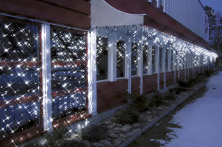 STAR Trading LED-Eislichtvorhang 960 BS ww/schwarz außen
