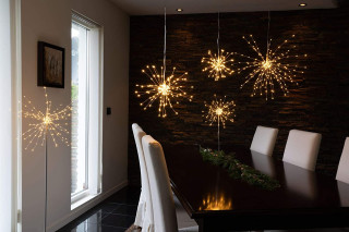 STAR Trading LED-Stern Firework zum Stehen 120 BS warmweiß/silber