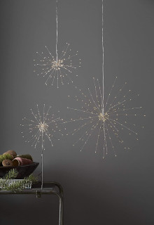 STAR Trading LED-Stern Firework zum Hängen 200 BS ww/silber