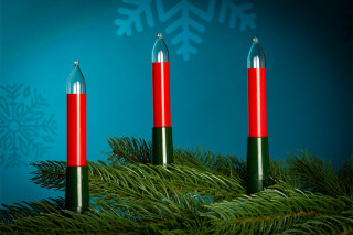 NARVA 15er Schaft-Lichterkette rot innen