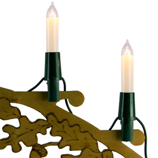 NARVA 7er Kleinschaft-Lichterkette Schwibbogenkette weiß innen