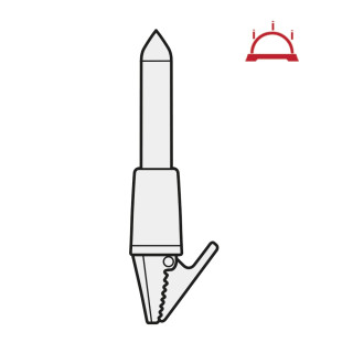 NARVA 7er Kleinschaft-Lichterkette Schwibbogenkette, rot innen