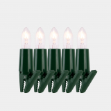 NARVA 20er Riffel-Lichterkette ohne Schaft grün innen