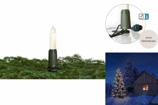 Rotpfeil 15er Schaft-Lichterkette E14 elfenbein außen