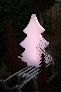 8 seasons - Motivleuchte Shining Tree 113 cm weiß RGB LED