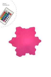 8 seasons - Motivleuchte Shining Crystal 40 cm weiß RGB