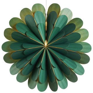 Markslöjd Hängeblume, 1 x E14/25W, dunkelgrün