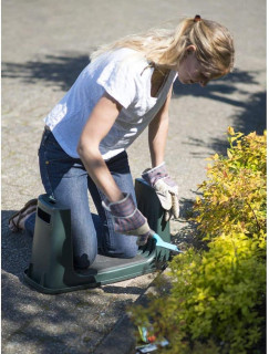NATURE Gartenhocker, Knie- und Sitzbank, mit Polsterung, anthrazit