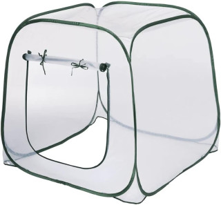 NATURE Gartengewächshaus, Abdeckung für Hochbeete, Pop-up, Stärke 0,8 mm - H100 x 100 x 100 cm
