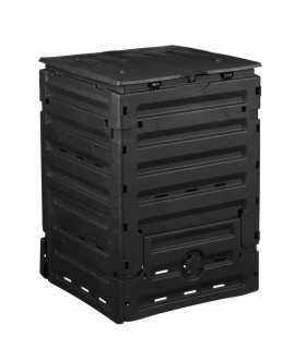 NATURE Thermo-Kompostsilo - PP, 300 l, schwarz, faltbar - H90 x 60 x 60 cm