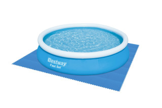Bestway Pool-Bodenschutzfliesen Set, 9 Stück a 50 x 50 cm, blau