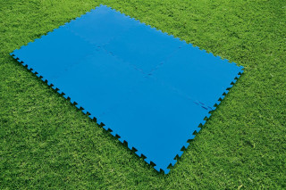 Bestway Pool-Bodenschutzfliesen Set, 9 Stück a 50 x 50 cm, blau