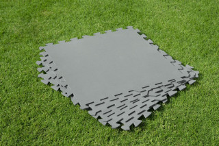 Bestway Pool Bodenschutzfliesen Set 9 Stück á 50 x 50 cm, grau