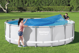 Bestway PE-Solarabdeckplane Durchmesser 462 cm