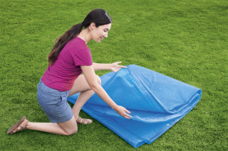 Bestway PE-Solarabdeckplane Ø 549 cm, blau, rund