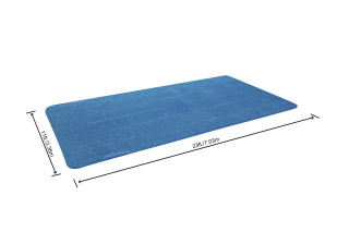 Bestway PE-Solarabdeckplane 703 x 336 cm, blau, eckig