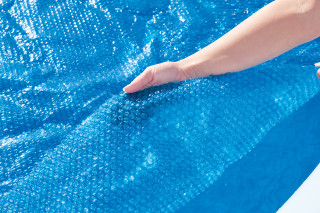 Bestway PE-Solarabdeckplane 703 x 336 cm, blau, eckig
