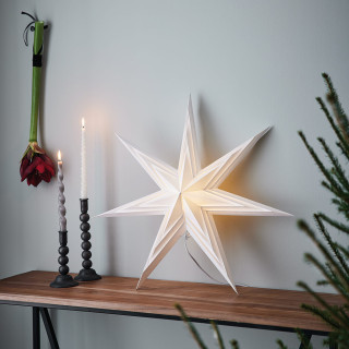 Markslöjd Sweden Weihnachtsstern Hängestern, Sombra, E14/25W, weiß