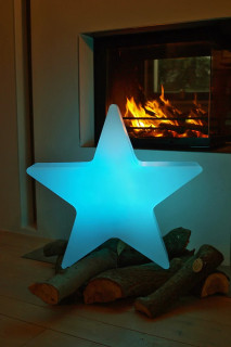 8 seasons - Shining Star Dekoleuchte weiß Durchmesser 100 cm (RGB)