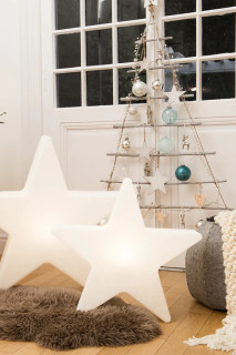 8 seasons - Shining Star Dekoleuchte weiß Durchmesser 100 cm Solar