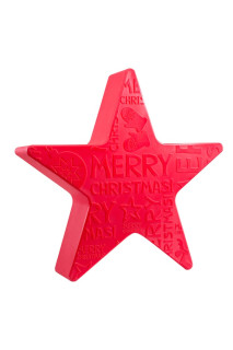 8 seasons - Shining Star Merry Christmas rot Durchmesser 60 cm